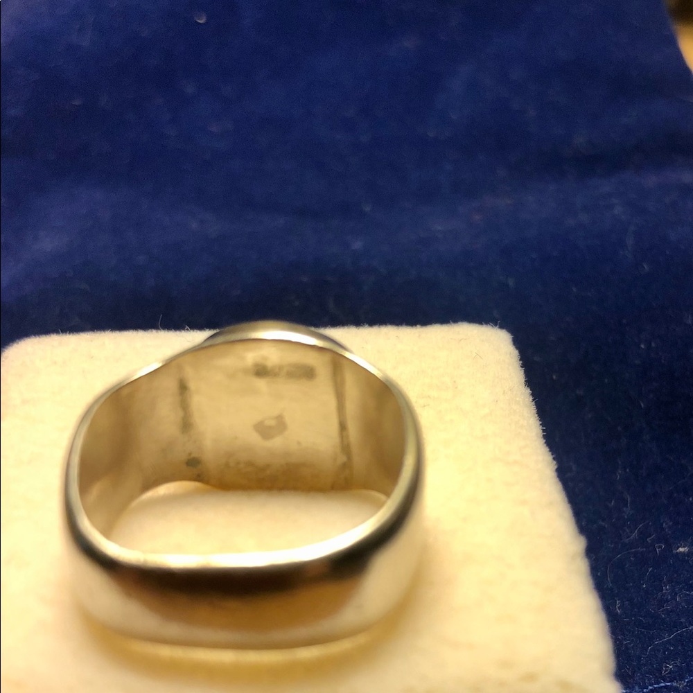 Sterling Silver Square Ring With Round Turquoise - image 3